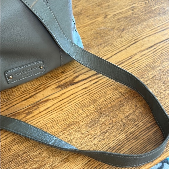 Lucky Brand Gray Crossbody/ Shoulder Bag Soft Slouchy Leather - Picture 5 of 16